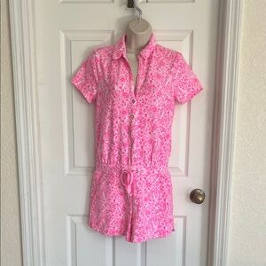 Lilly Pulitzer Pink Floral Romper